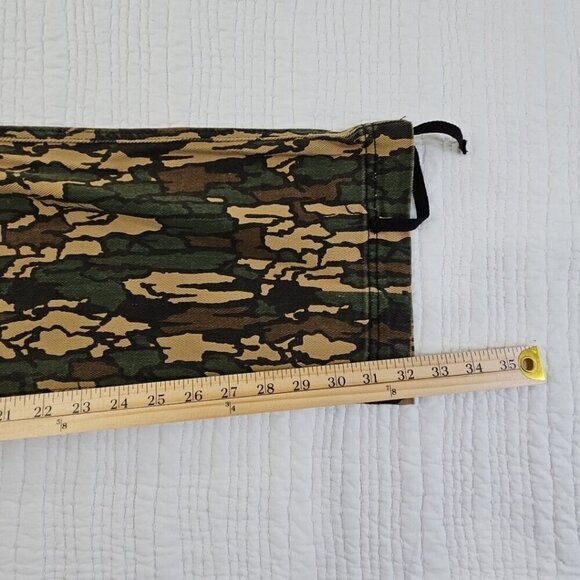 Staple Camo Cargo Utility Tactical Pants Men's 42x32 Green 9 Pockets Zipper EUC - Picture 11 of 16